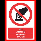 Placuta nu atinge do not touch